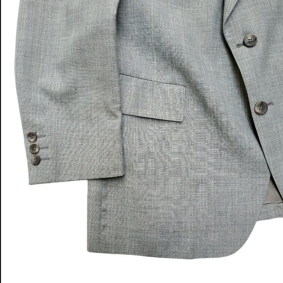 Vintage Adams Row Blazer Jacket Sport Coat Tan Career Office 46x31 - Picture 3 of 13